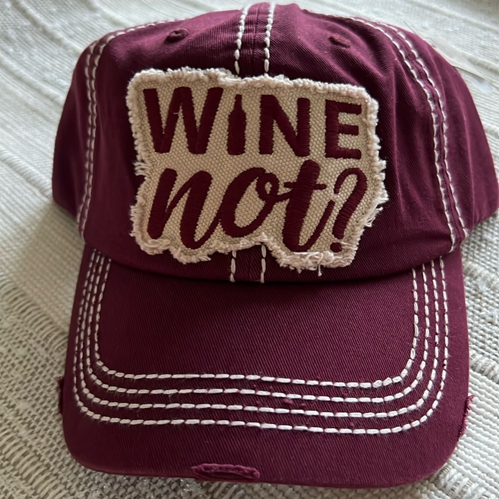 Wine Not? Baseball Cap